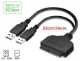 USB 3.0 To SATA Dual Connector for 2.5 Inch SSD with Adapter Connector for HDD Support. 