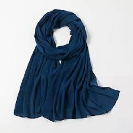 Dubatta / Stoller/ Scarf for Women in Navy Blue Crinckle Chiffon