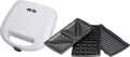 Sencor SSM 9300 White Plastic Sandwich Maker BBQ Waffle Maker 3-in-1, 900W Panini Press Grill and Waffle Iron Set with Removable Non-Stick Plates, Breakfast Sandwich Maker Grill Perfect for Cooking Grilled Cheese, Tuna Melts, Burgers, Steaks and Snacks, |. 