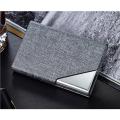 Card Holder Luxury Pu Leather & Stainless Steel Multi Card Case Business Name Card Holder Wallet Credit Card Id Case/Holder For Men & Women - Keep Your Business Cards Clean. 