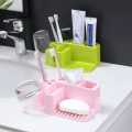 Rinsing Toothbrush Soap Holder, Bathroom Drain Holder Storage Box, Multifunctional Rectangular Toothpaste Holder Storage Rack, Toothpaste Toothbrush Soap Rinsing Mug Drainer. 