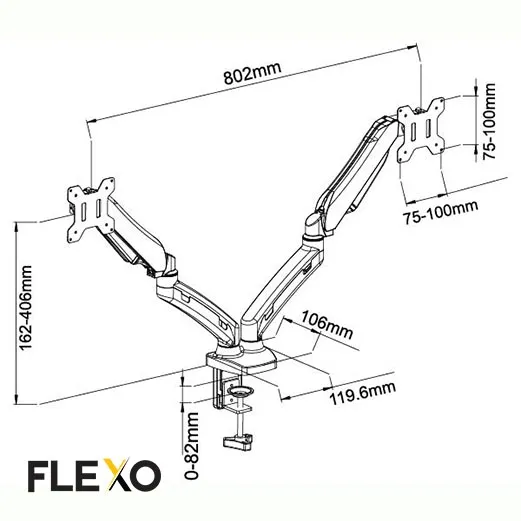 Flexo%20Ergonomic%20Dual%20LED%20Hydraulic%20Monitor%20Arm%20Stand%20%7C%20Desk%20Mount%20for%2013"%20to%2027"%20Screens%20with%20Tilt,%20Supports%20360%20Rotation%20-%20Image%203