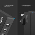 ORICO USB Charger 4 Port 30W USB Wall Travel Charger with 30W of Output For MP3/MP4 Player UK Plug. 
