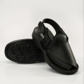 Aerosoft MP-0808 Men's Peshawari Chappal – Comfortable Soft Upper with Heel Support & Stylish PU Sole. 