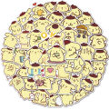 With My Me phone case for girls on laptop omi Mynamoro 50 pieces cute stickers Cinll Kur Melody stickers for Sanriolody anime stickers for kids KEEMEEUYZO. 