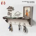 Mister Traders Brand 3D Modern Style Multipurpose Wooden Mobile and Key Holder I Key Holder I Key Holder Wall I Key Holder For Wall I Key Holder Wall Hanger I Key Holder Wall Hanger i Wall Decoration items I Home Decoration items I Room Decoration items. 