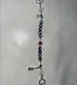 Lil peep ghost girl beaded bracelet Stars Hearts Bracelet, Grunge, Y2k, Fairy Bracelet, Coquette, Fairycore, Beaded Bracelet. 