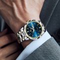 Men's Business Watch, VA VA VOOM Popular Stainless Steel Waterproof Calendar Quartz Watch. 
