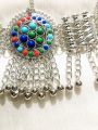 Premium Quality Matha Patti Afghan Tribal Style Head Jewelry – Multicolor Stones – Golden & Silver Options - Traditional Jewelry. 