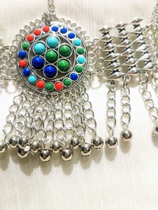 Premium%20Quality%20Matha%20Patti%20Afghan%20Tribal%20Style%20Head%20Jewelry%20%E2%80%93%20Multicolor%20Stones%20%E2%80%93%20Golden%20&%20Silver%20Options%20-%20Traditional%20Jewelry%20-%20Image%208