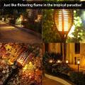 WBM Smart Solar Light Torch, Waterproof, Flickering Flame Solar Lights Outdoor, Party Light, 2 Count(Pack of 2), Orange. 