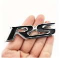 RS Metal Car Emblem -Black/Silver-. 