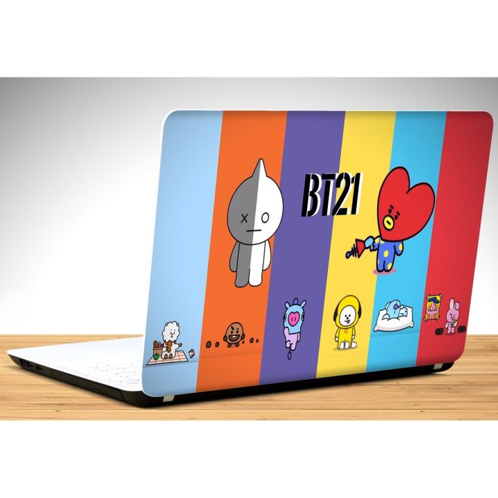 BT21, BTS, BTS Army,, Laptop Skin Vinyl Sticker Decal, 12 13