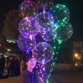 Luminous Led Light Balloon Transparent Round Bubble Decoration Party Wedding New Year Decor Glowing Balloon (1 piece). 