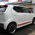 2PCS Turbo RS Side Skirt Stripes Car Styling Door Decor Stickers Auto Customized Body Decal Racing SportFor Suzuki ALTO. 
