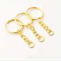 Key Rings with Chain and Open Jump Rings for Crafts - Bulk Metal Key Chain Ring Base for DIY Keychain Making. 