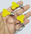 DreamsMart Pack of 10pcs 1 inch (25mm) clip, water pipe adjustable clamp hoop SS stainless steel fastening clip bracket tie worm drive plastic horn. 