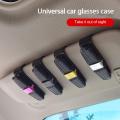 New Car Accessories Interior Car Glasses Case Auto Sun Visor Glasses Holder Sunglasses Clip Card Holder Eyeglasses Accessories. 