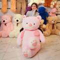 Soft And Huggable Jumbo Pink Teddy Bear 200cm - Giant Teddy Bear With Love heart and tie. 