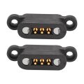10 Pairs Pogo Pin Connector Spring Loaded Magnetic Pogo Pin Connector 3 Positions Magnets Pitch 2.3MM Through Holes Male Female Probe. 