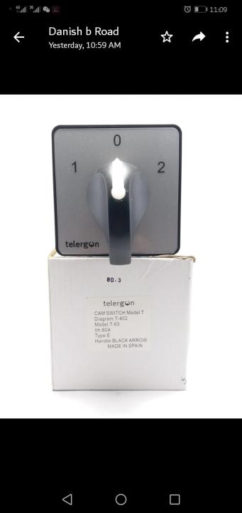 Change over rotary switch