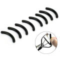 10Pcs Refill Rubber Pads Replacement Eyelash Curler Circle Tool（Black silicone strips in bulk）. 