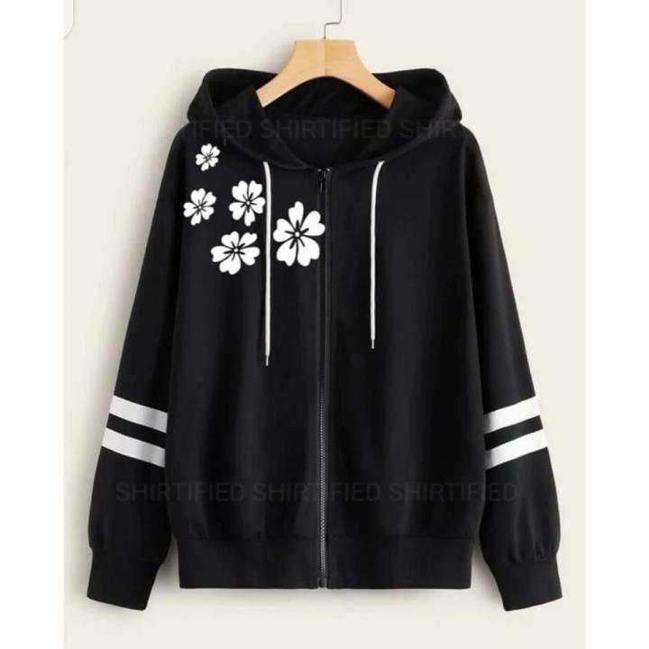 Flower%20Printed%20Fleece%20Zipper%20Jacket%20for%20Girls%20and%20Women,%20Trendy,%20Comfortable,%20Durable,%20and%20Soft%20Fabric%20for%20Casual%20Wear%20-%20Image%208