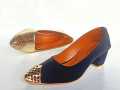 Stylish Pazaib Shoes New Block Heel Pointed Toe Dress Pump For Women. 