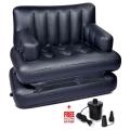 5in1 Inflatable Sofa Air Bed - Black. 