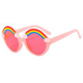 Lenses Baby Shades Boys Yellow Eyeglasses Driver Round Sunglasses Kids Rainbow Sun Glasses Girls Children Colorful Eye. 