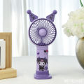 2024 Handheld Mini Small Fan USB Rechargeable Portable Cartoon Cute Student Desktop Small Electric Fan. 