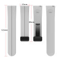 22mm Silicone With Magnetic Lock Watch Band Strap For Galaxy Watch 3 45mm Huawei GT2 GT 3 GTR 4 Mibro Lite 2 and All Other 22mm Supported Watches. 