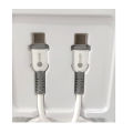 TY-15 66W High Quality Type-C to Type-C Charging and Data Cable | 1m Fast Charge & Data Transfer | Universal Compatibility | 3A Current | Durable & Efficient. 