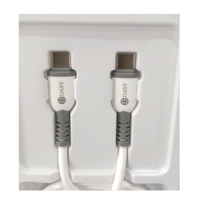 TY-15 66W High Quality Type-C to Type-C Charging and Data Cable | 1m Fast Charge & Data Transfer | Universal Compatibility | 3A Current | Durable & Efficient