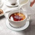 Crystal Glass Coasters Holder Round Durable Heat Resistant Coaster Tea Coffee Drink Mug Mat Table Placemat Decorative Tray. 