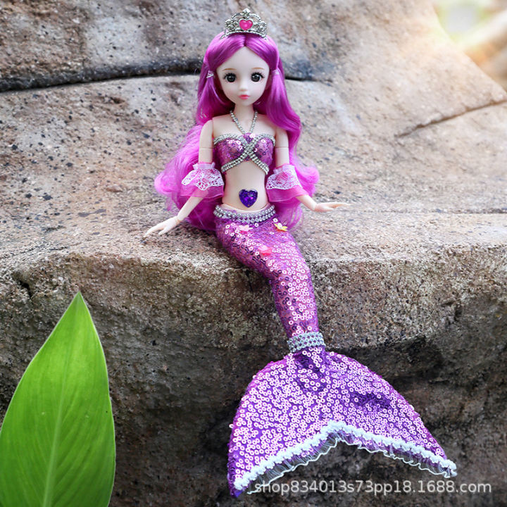 Mermaid%20princess%20sweet%20barbie%20doll%20set%20toy%20girl%20kids%20simulation%20large%20girl%20dress%20up%20doll%20-%20Image%206