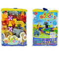 Happy Jungle Blocks - Zoo Blocks - Animal Blocks - Kids Learning Blocks About Jungle & Animals 69 pcs - Big Size. 