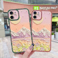 JIUMOO Case For Realme 9 4G Case Oil Painting Beauty Moon Thin Shockproof Square Edge Silicone Casing Full Lens Cover Camera Protect Cases Softcase. 