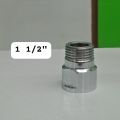 All size Brass C.P Extension Nipple Socket Good Quality Chrome Plated Forged Brass Extension Pipe fitting Nipple For Water Extension Nipple  cp nozzle null extension Cp nipple extension for muslim shower toilet hand shower and bib tap thread nipple. 