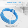 4 Pack Plastic Sprout Lids with Stainless Steel Screen for Mason Jars. 