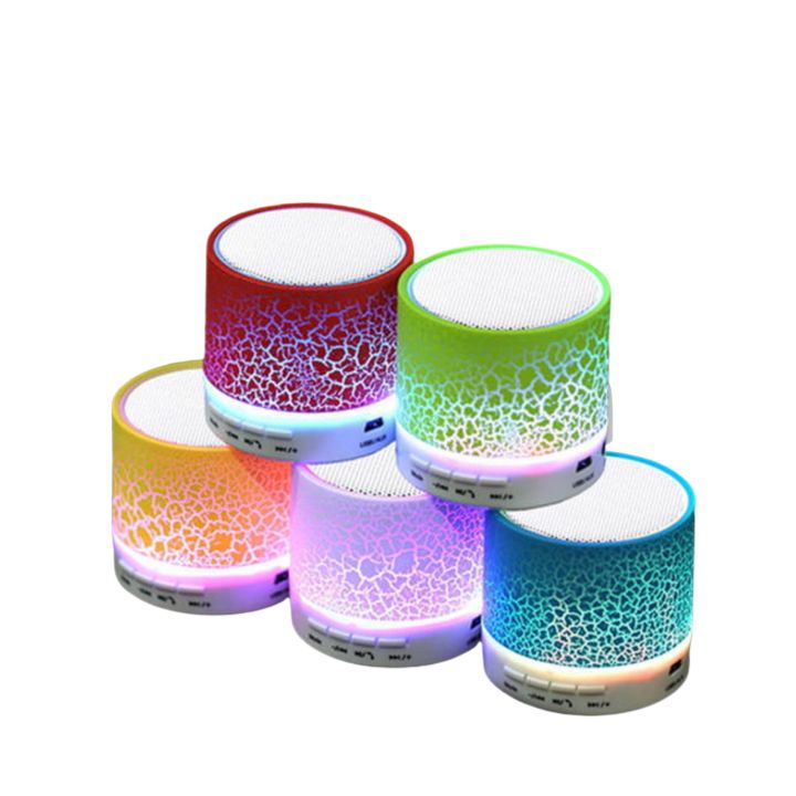 Mini Portable Bluetooth & Rechargeable Speaker with Light + SD Card ...