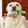 Dog Squeaky Toys Duck Plush Toy Cat Dog Chew Toy Fun Interactive Squeaker. 