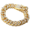 New TEMU Diamond Luxury Steel Belt Quartz Watch   Diamond Hip Hop Cuban Bracelet with Suit Watch. 