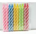 Pack of 10 Multi Mini Color Birthday Candle | Cake Topper | Party Candle | 6 cm Cake Candle. 