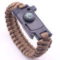 Umbrella rope bracelet knife outdoor lighter knife multi-function bracelet bracelet for survival outdoor adventure camping. 