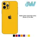 For Apple iPhone 12 Pro Max Matte Colors Fix Cutting Skin / Wrap Vinyl Protector Full Body Coverage Sheet ( Not Cover). 