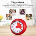60 Minutes Mechanical Timer-Magnetic Visual Countdown Timer with Alarm for Kitchen Cooking Baking Sports Kids(Red). 