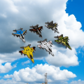 Pack of 6  - Tin Metal Fighter Jets - Push & Go Friction Powered - Unbreakable Plane Set For Kids - Diecast Mini Fighter Jet Toy Set for Children  - Pullback Tin Metal Jets Best Gift  For Kids.. 