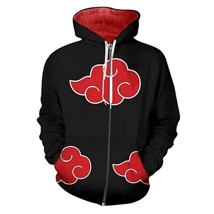 New 3D Printed Anime Naruto Hoodie Jacket Men Uzumaki Boruto Uchiha Sasuke Akatsuki Fashion Casual Sweatshirts