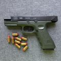 Automatic Glock Gun Toy With Soft Bullets And Shell Ejection Darts Automatic Glock Toy  Plastic Airsoft Guns For Kids. 